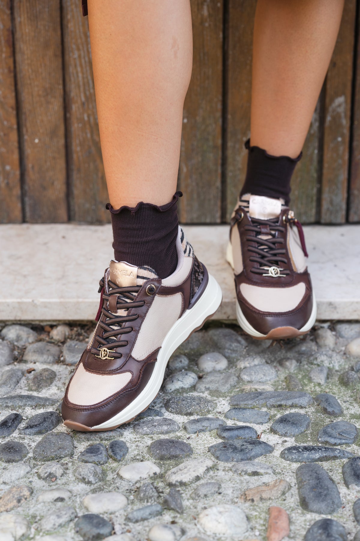 Sneakers in vera pelle - Art. 164221
