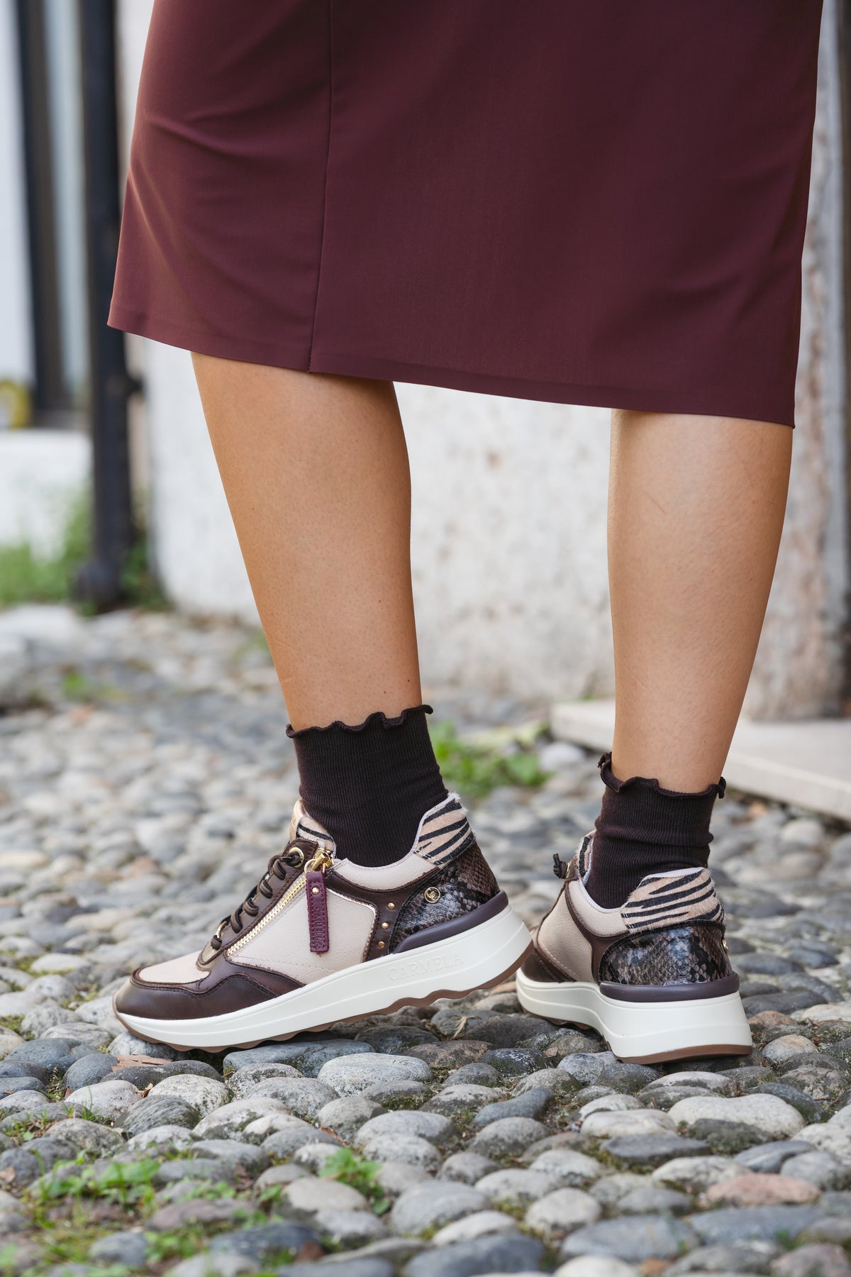 Sneakers in vera pelle - Art. 164221