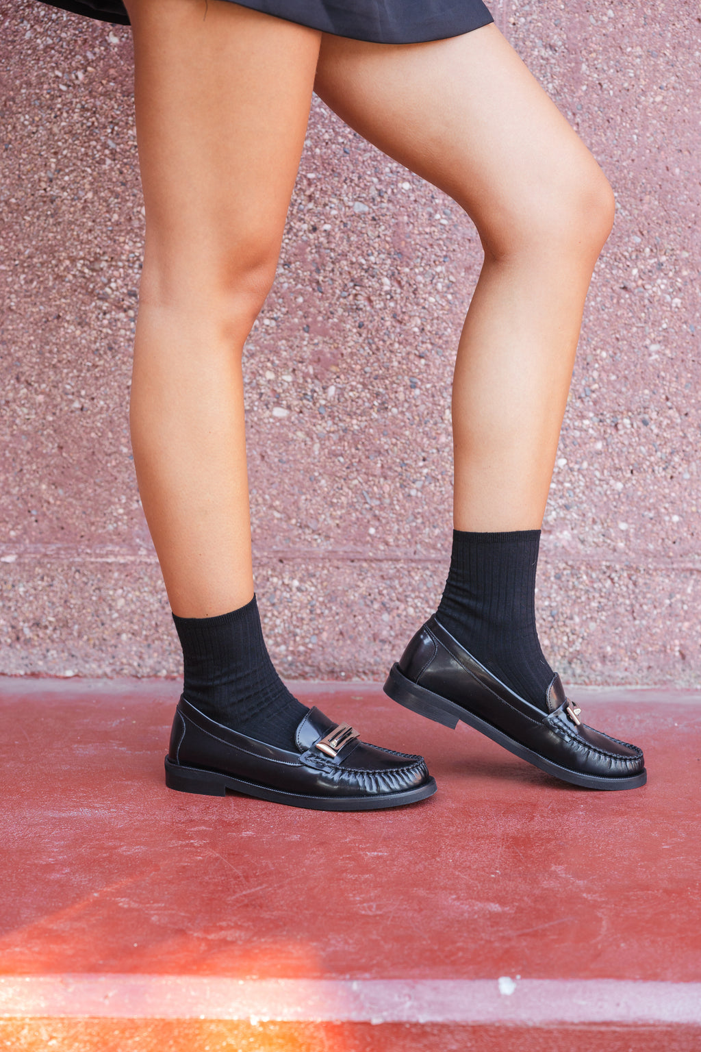Mocassino nero con accessorio - Art. 25578