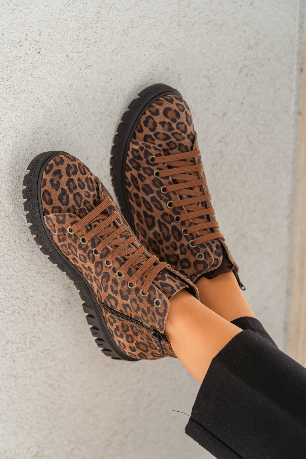 Stivaletto donna in camoscio animalier - Art. 980